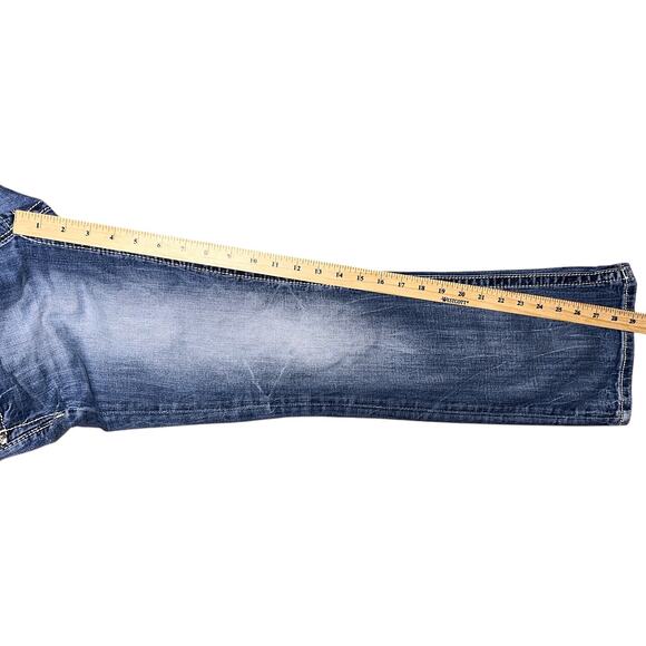 Miss Me Sequins & Lace Mid-Rise Bootcut Jeans Women's 27X30 - Picture 4 of 8